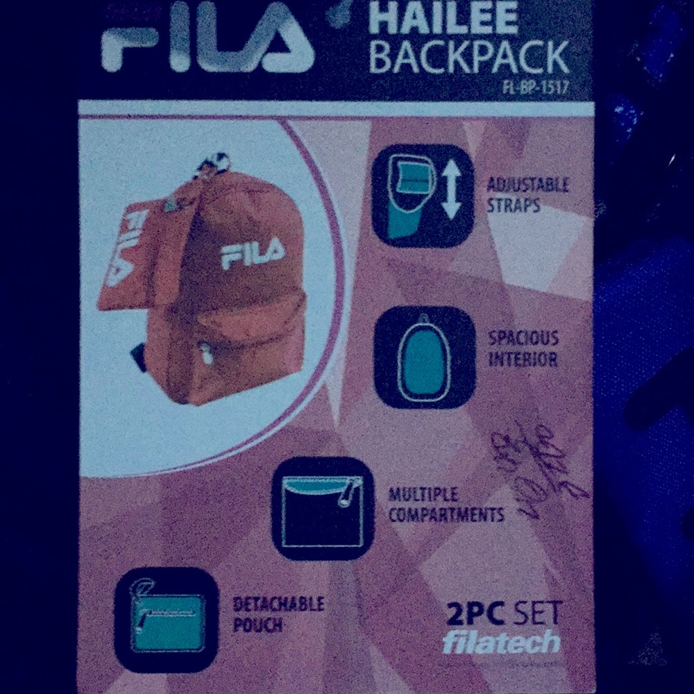 FILA MINI BACKPACK & POUCH SET - Picture 8 of 8